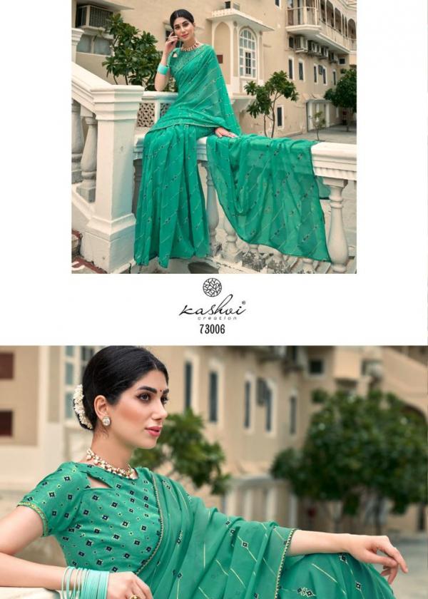 Kashvi Aarini Fancy Wear Georgette Designer Saree Collection